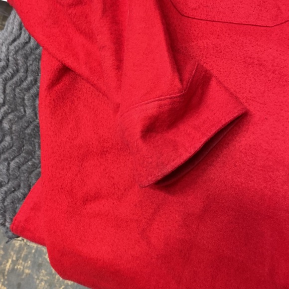 Woolrich cotton 2XL long red long sleeve button up - Picture 6 of 13